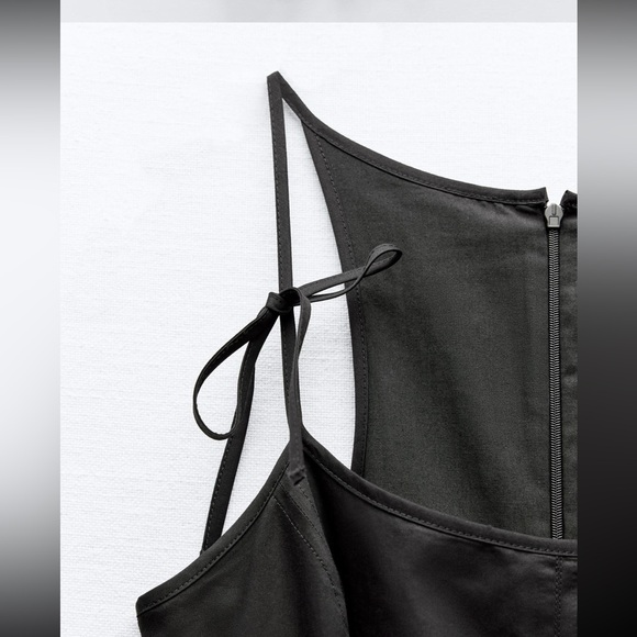 Bow midi dress WHITE - Picture 4 of 4